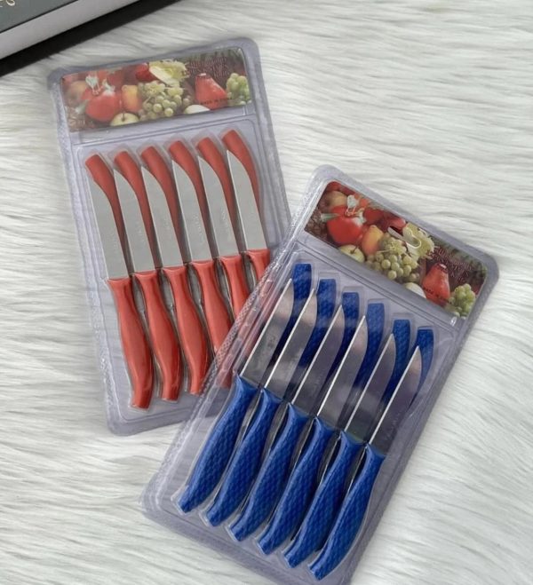 12pcs Mini Stainless Steel Knife Set – Compact 14.5cm Carbon Steel Knives For Daily Cutting & Chopping