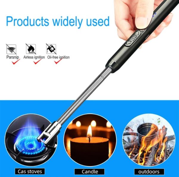 2-in-1 Deal: Gas Saver Burner Stand + USB Rechargeable Lighter