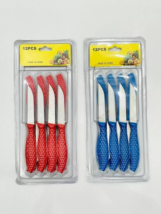 12pcs Mini Stainless Steel Knife Set – Compact 14.5cm Carbon Steel Knives For Daily Cutting & Chopping