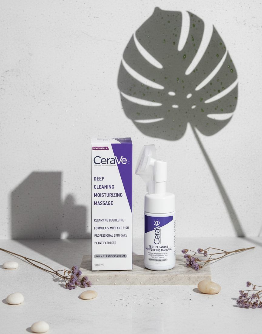 CeraVe Deep Cleaning Moisturizing Massage Foam Cleansing Cream – Mild Hydrating Cleanser for Radiant, Fresh & Comfortably Soft Skin Rs 1,272