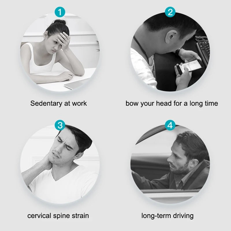 6 Wheel Pressure Point Neck Massager Relieve Neck, Back And Shoulder Pain (Random Color)