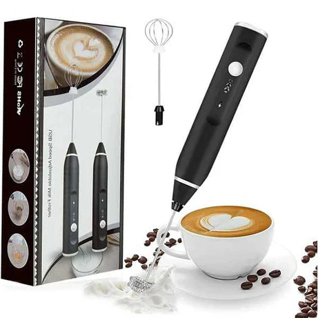Rechargeable Electric Coffee Mixer Egg Beater Quick Frothing Action