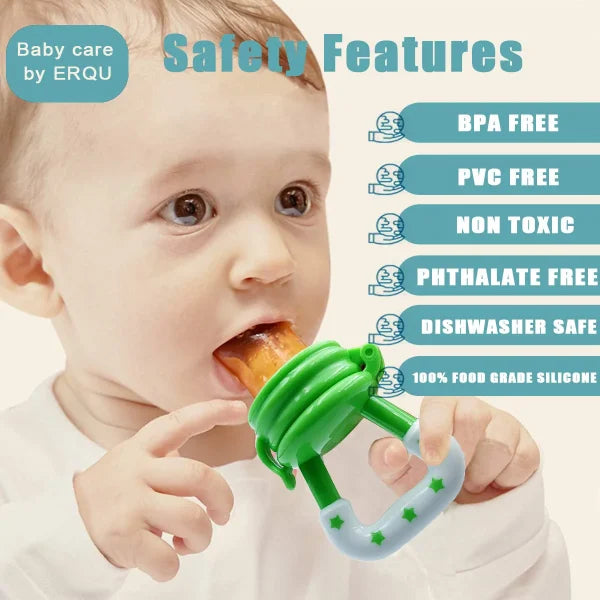 Baby Solid Baby Fruit Pacifier Nepel Fresh Fruit Feeder Infant Teething Toy Nibbler Teether Pacifier Safe Silicone Pacifier
