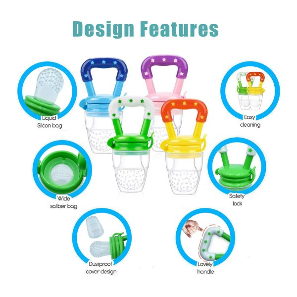 Baby Solid Baby Fruit Pacifier Nepel Fresh Fruit Feeder Infant Teething Toy Nibbler Teether Pacifier Safe Silicone Pacifier